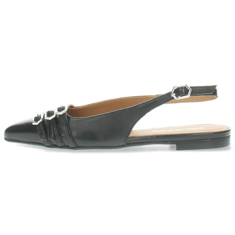 Zwarte slingbacks