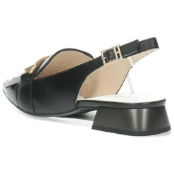 Zwart/Witte slingbacks