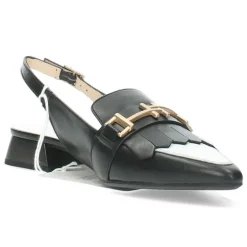 Zwart/Witte slingbacks