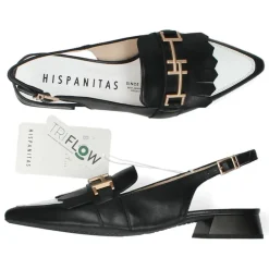 Zwart/Witte slingbacks